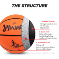 gloeien in het donkere basketbal
